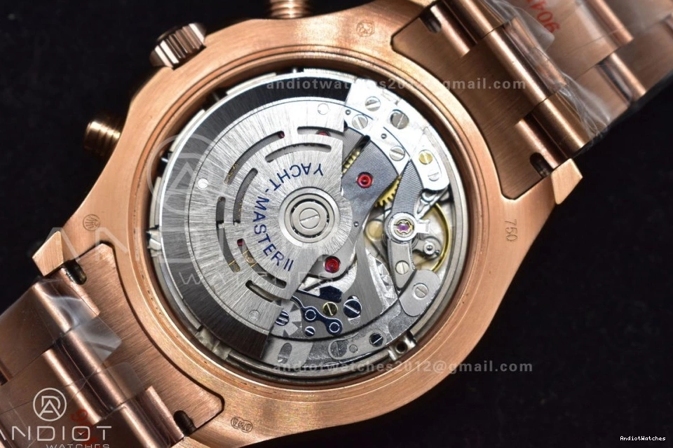 RG Ceramic Blue TopPick YachtMaster on A 1223 Edition RG Bracelet 1:1 Best 116685 II GMF 0429